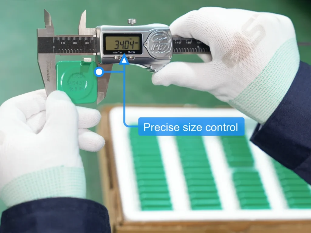 Metal Oxide Varistor MOV Precise size control