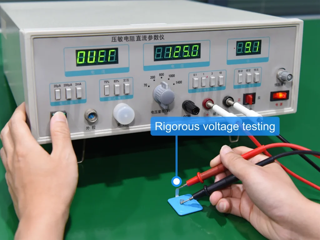 Metal Oxide Varistor MOV not qualified