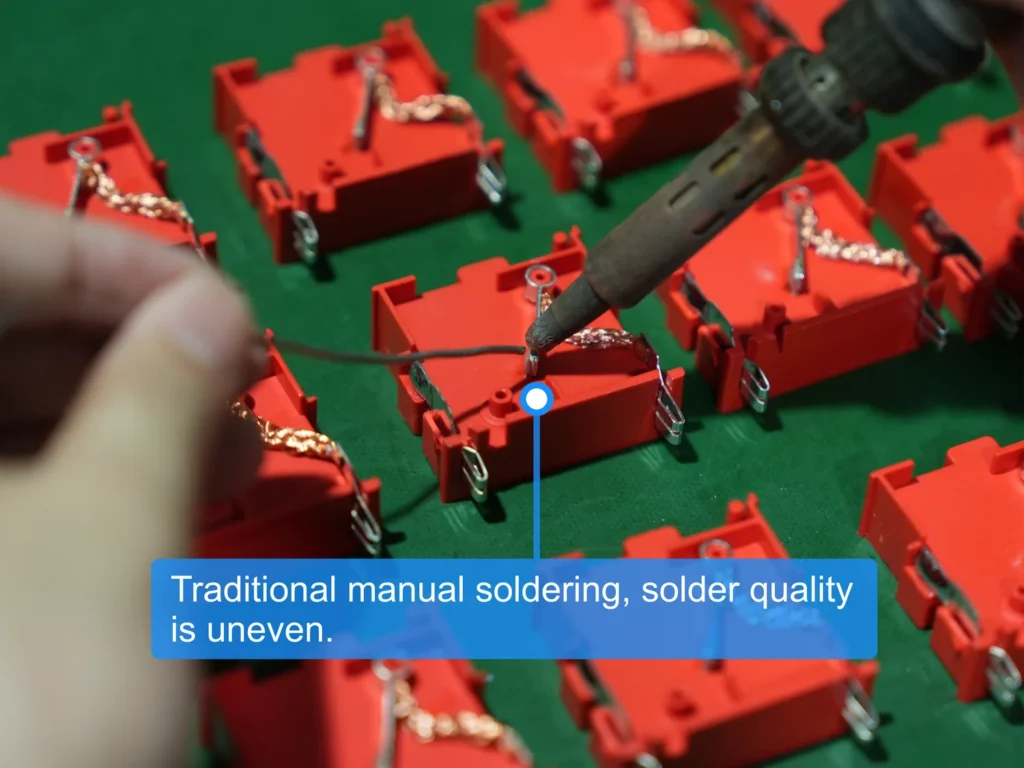 surge protection device SPD Traditional manual soldering