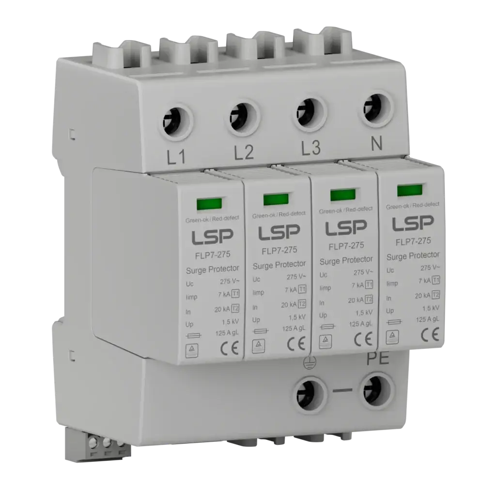 Type 1+2 AC Surge Protective Device FLP7-275/4S