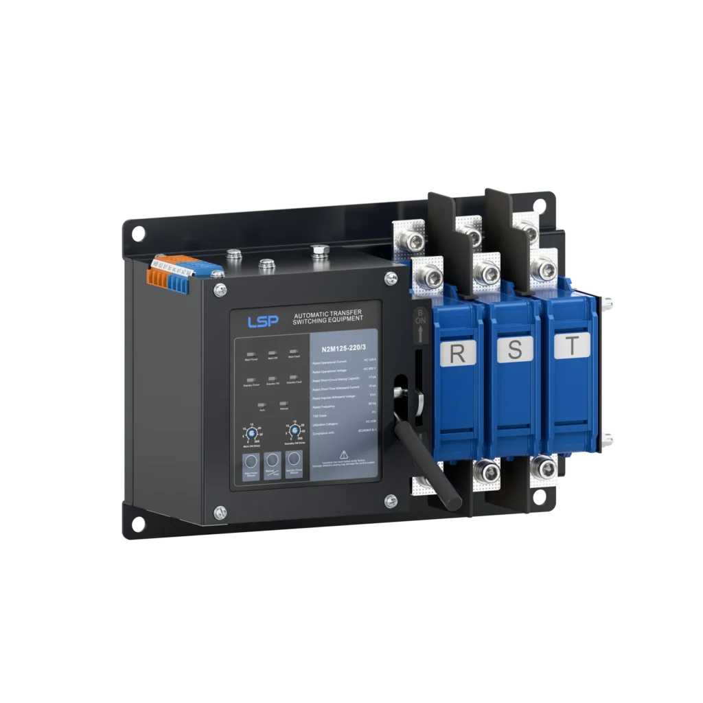 3 Phase 125 Amp Automatic Transfer Switch ATS N2M125-220-3