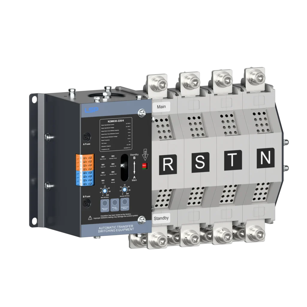 3 Phase 630 Amp Generator Automatic Transfer Switch ATS N2M630-220-4