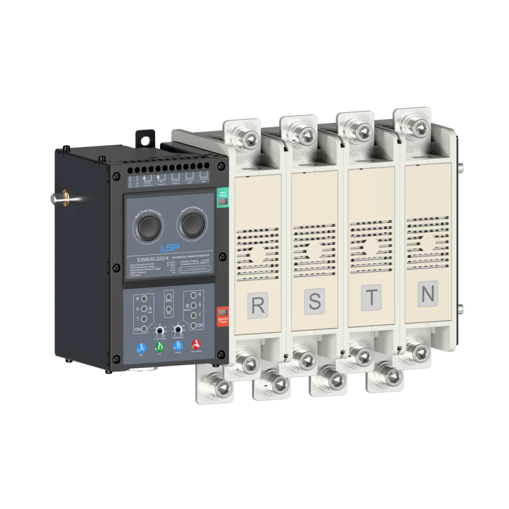 3 Phase 630 Amp Generator Automatic Transfer Switch ATS S3M630-220-4