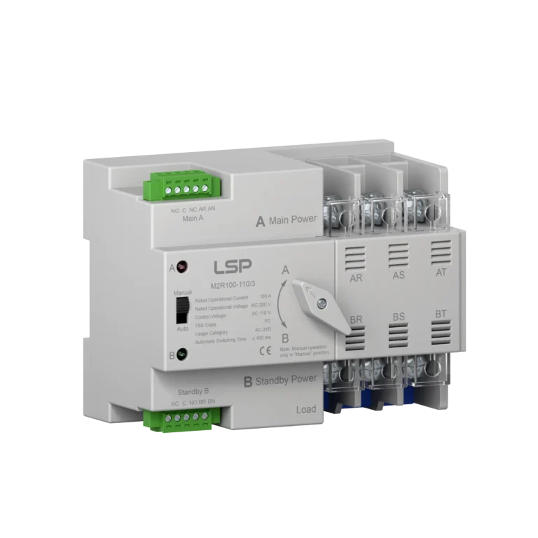 3 pole 100 Amp 3 Phase Automatic Transfer Switch ATS M2R100-110-3