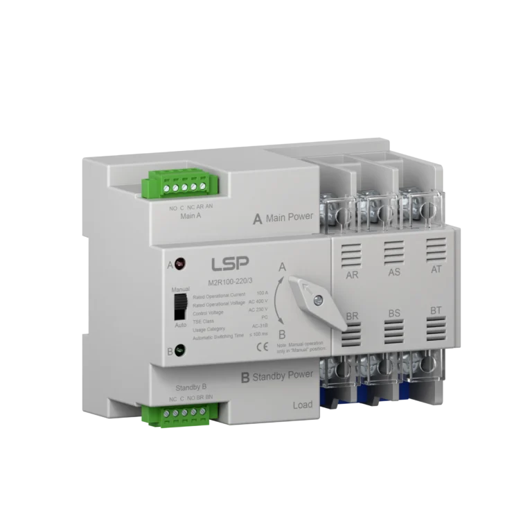 3 pole 100 Amp 3 Phase Automatic Transfer Switch ATS M2R100-220-3