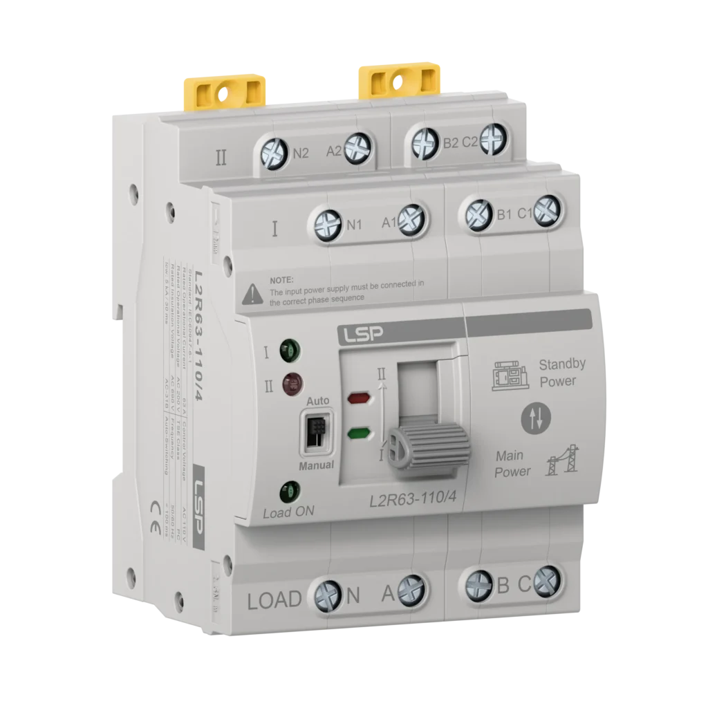 4 pole 63 Amp 3 Phase Automatic Transfer Switch ATS L2R63-110-4