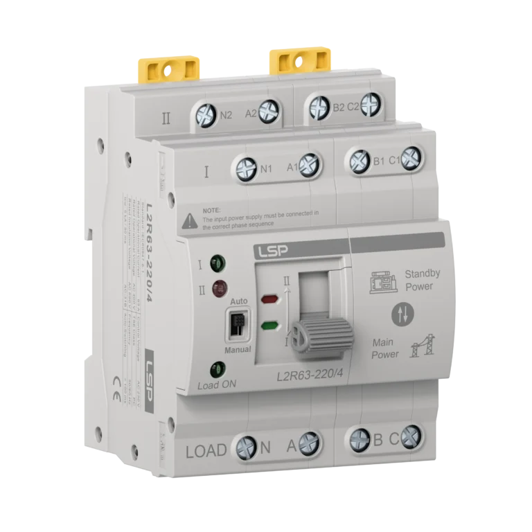 4 pole 63 Amp 3 Phase Automatic Transfer Switch ATS L2R63-220-4