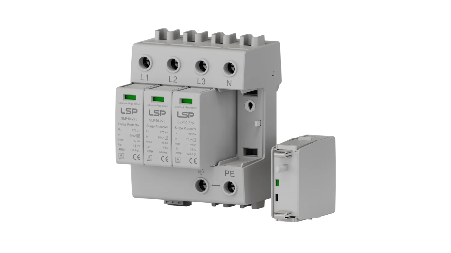 Type 2 Surge Protective Device SPD SLP40-275-3S+1