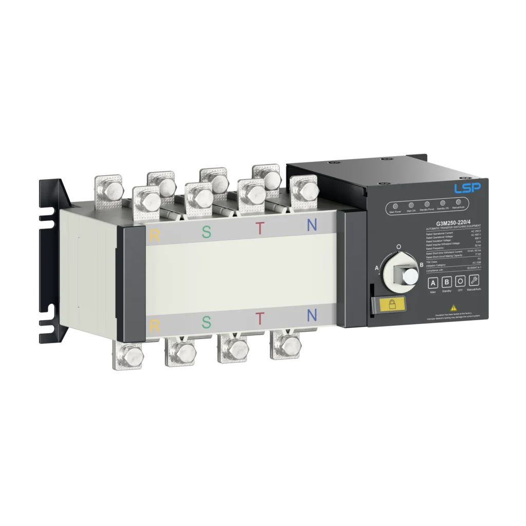 3 Phase 250 Amp Automatic Transfer Switch ATS G3M250-220-4
