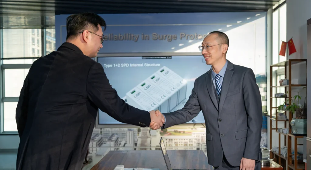 Surge protective device SPD manufacturer Customer meeting
