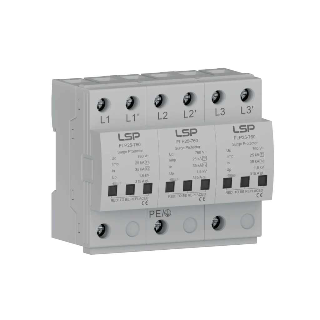 Type 1+2 Wind Turbines Surge Protector Device SPD FLP25-760-3S